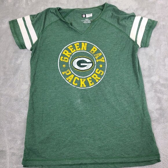 NFL Team Apparel Green Bay Packers   T-Shirt‎ Womens Size S - Picture 1 of 7